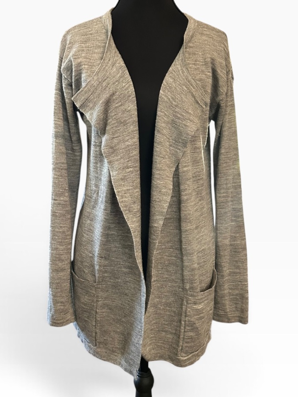 GAP Heather Gray Open-Front Women's Cardigan